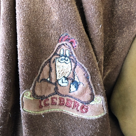 Iceberg Jackets & Coats Vintage 8s Iceberg Warner Bros Brown Bomber Poshmark